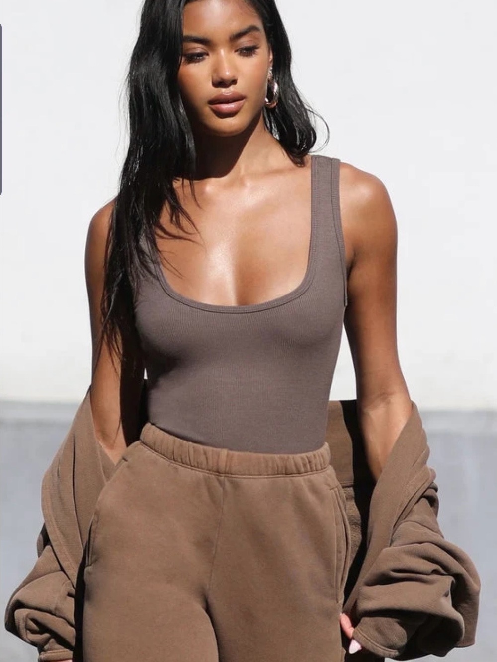Scoop Neck Ribbed Tank